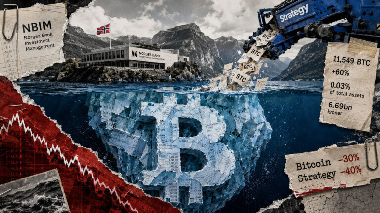 Norway’s sovereign wealth fund sits above a submerged Bitcoin iceberg as Strategy feeds indirect BTC exposure into the portfolio.