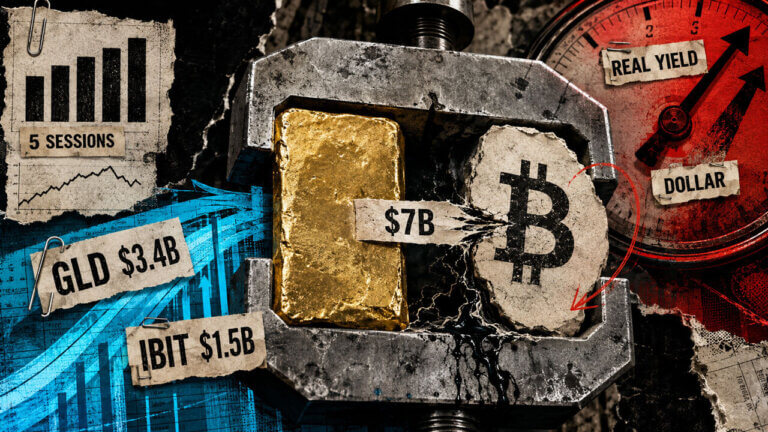 Bitcoin and gold ETFs just pulled a record $7 billion inflow in 5 days