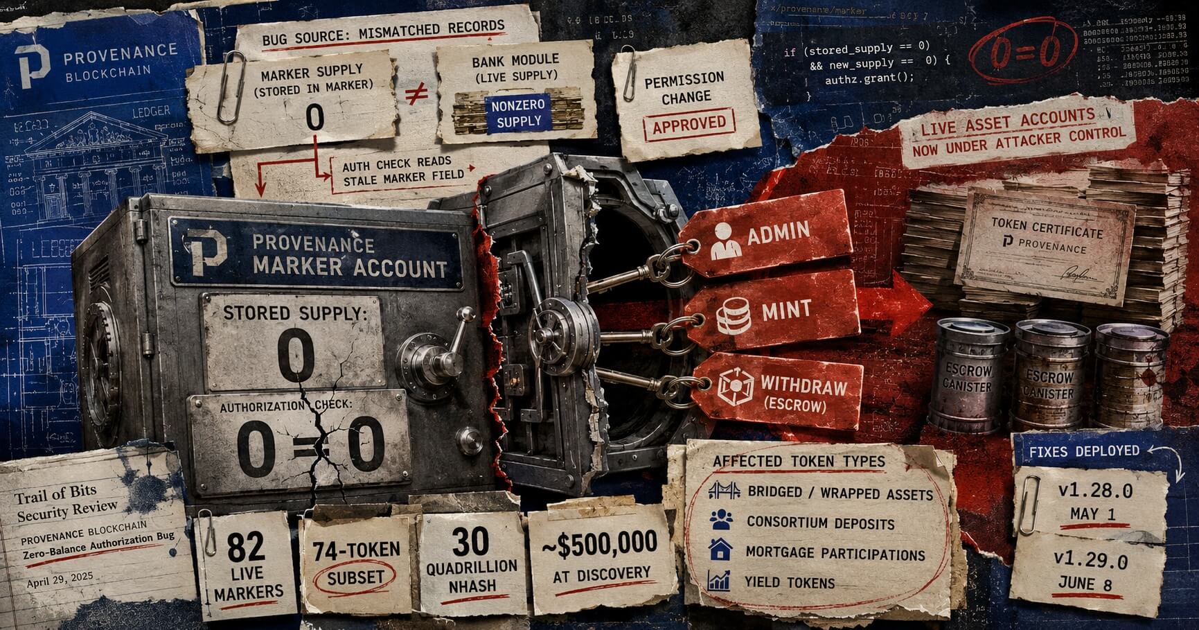 A zero-balance bug let empty wallets seize control of 82 Provenance assets