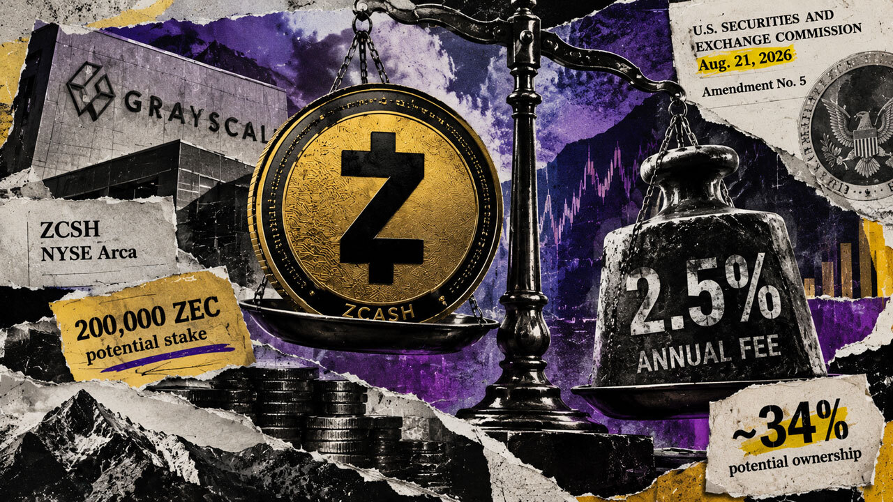 Grayscale’s Zcash ETF filing proposes a 2.5% fee and a potential 34% DCG stake