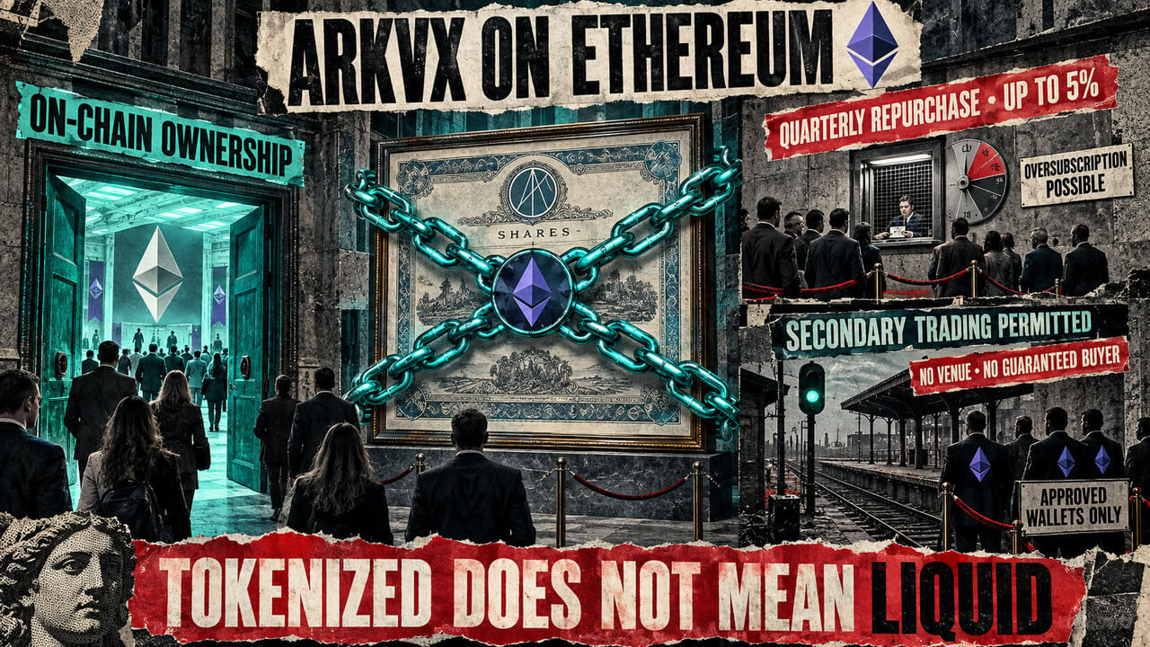 ARK partners with Securitize to put a venture fund on Ethereum, but leaves exit doors locked