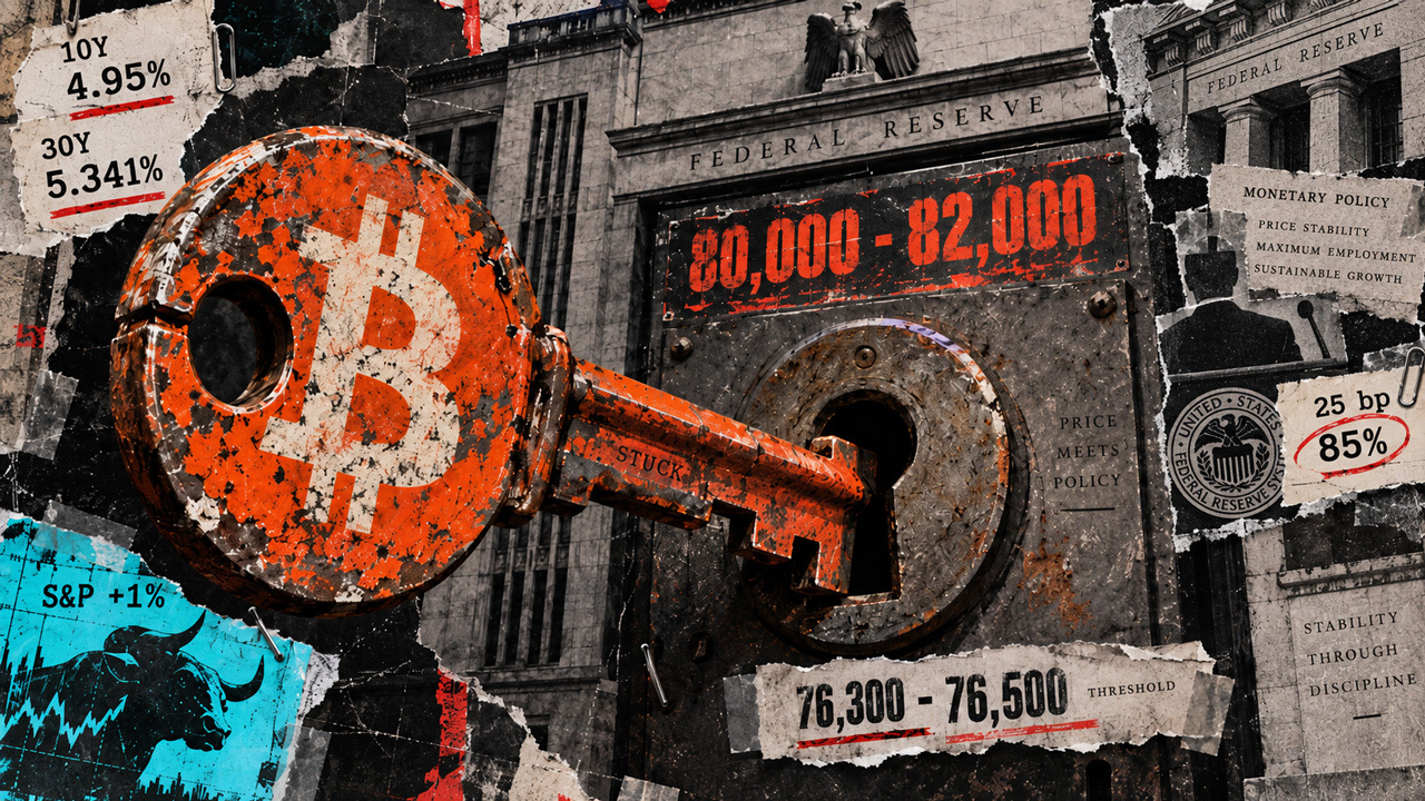 Bitcoin’s $80,000 ceiling looks fragile after stocks shrugged off near-5% Treasury yields
