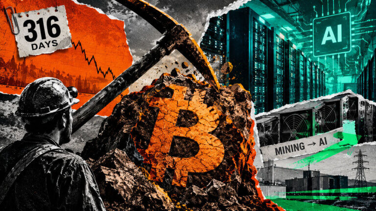 Bitcoin’s 316-day hashrate drought shows why AI could make this mining downturn harder to reverse