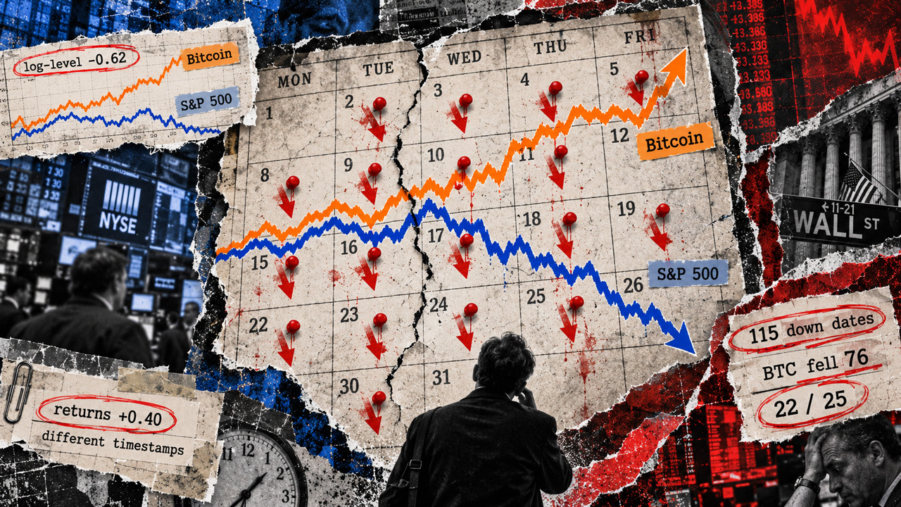 Bitcoin just hit a decade-low S&P 500 correlation, but the daily data tells a different story