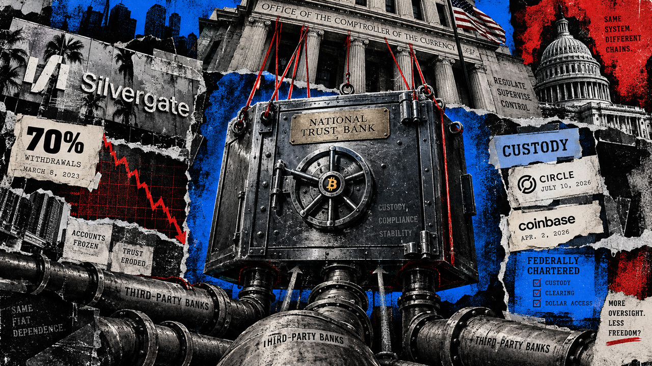 Does becoming a federal bank protect crypto from Washington—or give Washington more control?