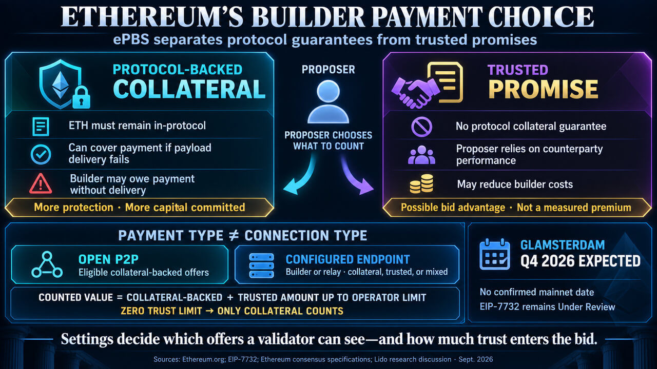 Ethereum's builder payment choice