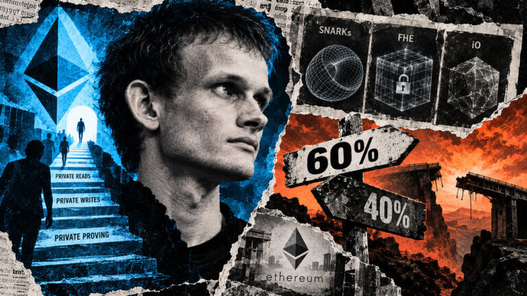 Ethereum's Vitalik Buterin puts 60% odds on a cryptography breakthrough that could weaken Wall Street middlemen
