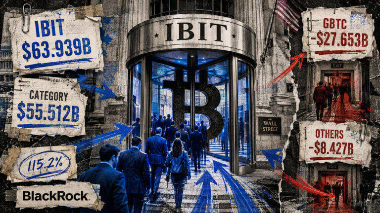 Investors funnel through an IBIT revolving door as rival Bitcoin ETFs show heavy outflows and BlackRock dominates net inflows.