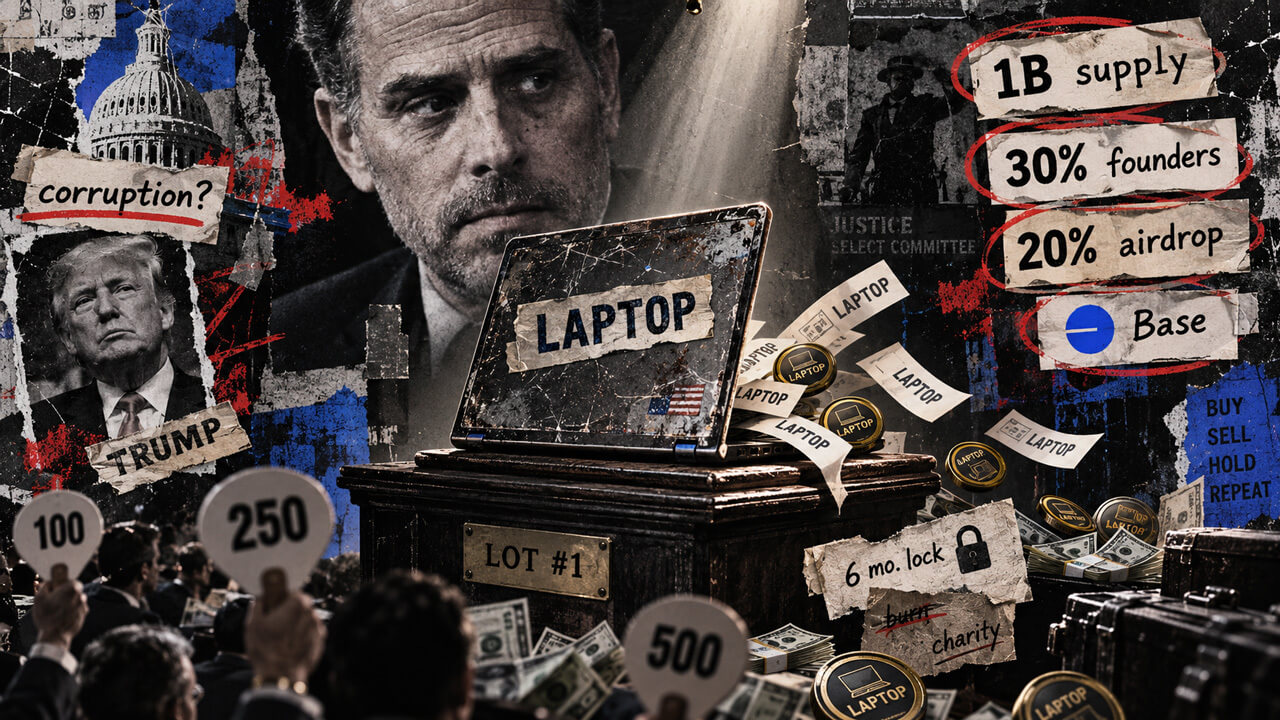 Hunter Biden’s new “LAPTOP” memecoin targets traders who lost money on TRUMP