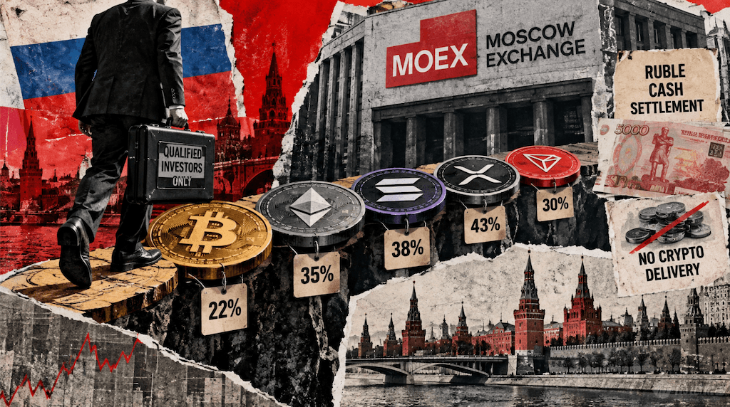 Moscow Exchange launches 5 crypto perpetual futures as demand tops 600 billion rubles