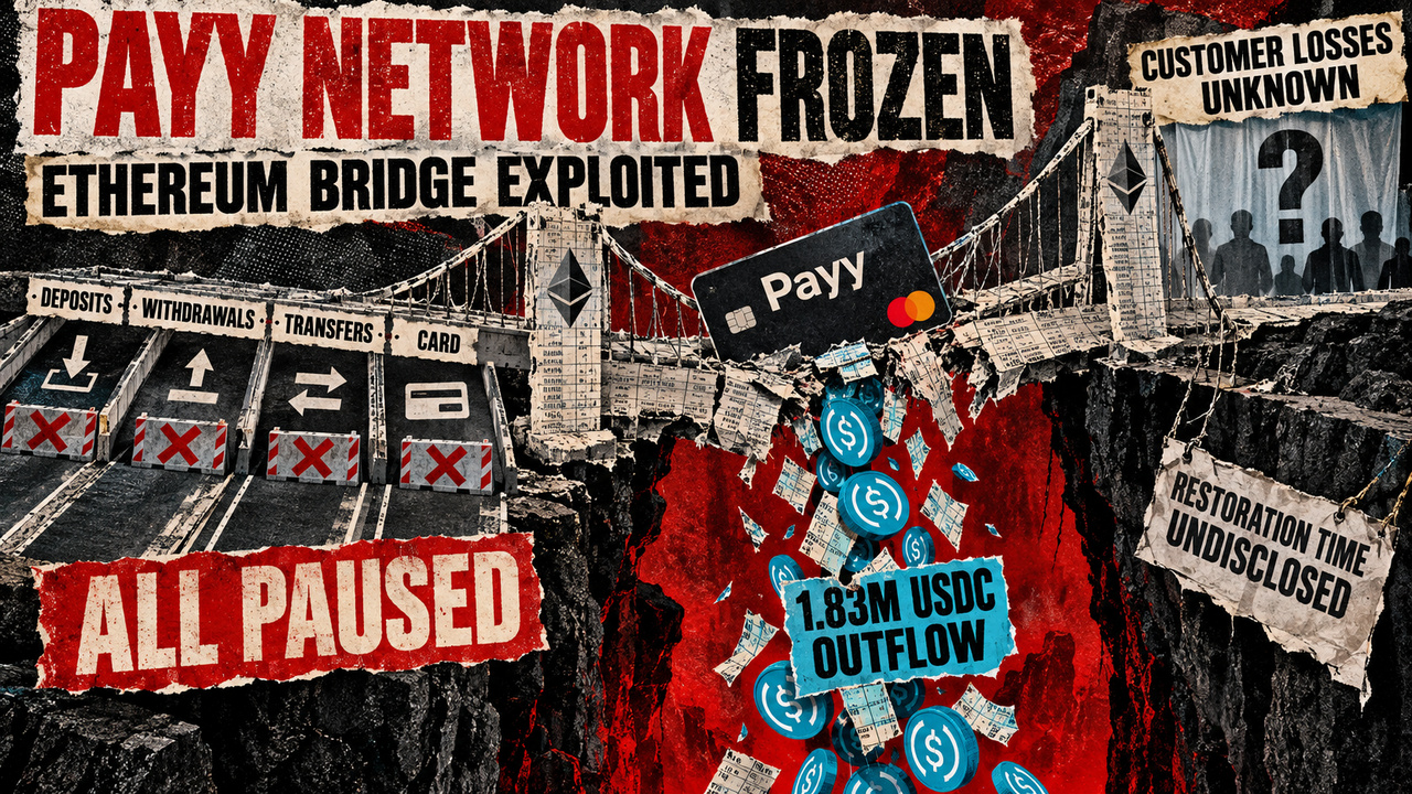Payy bridge exploit freezes crypto cards, and no balances remain safe