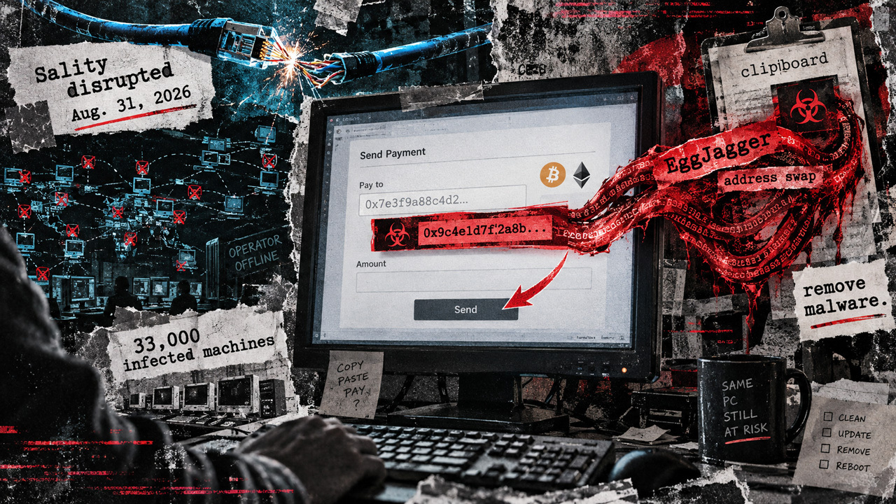Active crypto address “copy and paste attack” threatens users even after major malware cleanup cut off hackers