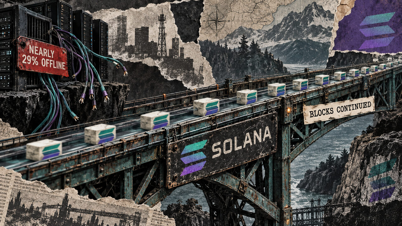 Solana nearly froze as a single routing error took 29% of the network stake offline