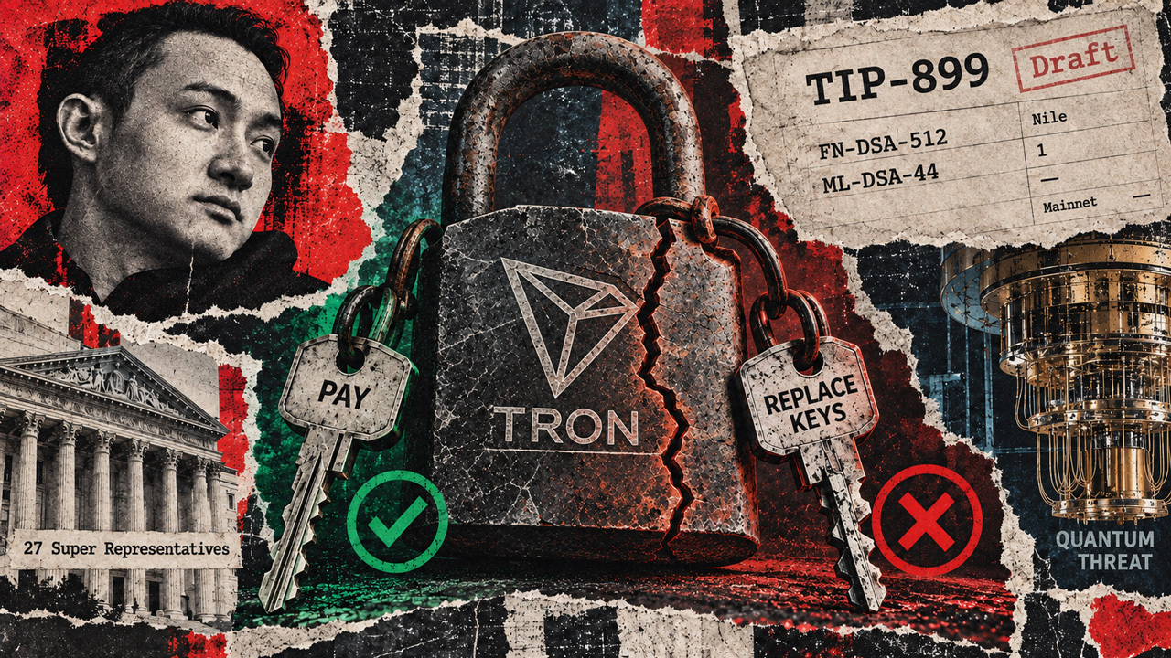 TRON’s quantum plan could leave some wallets able to pay but unable to replace their keys