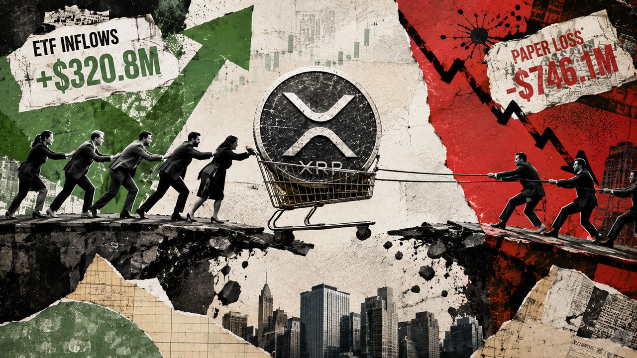 XRP investors poured $320M into ETFs while the funds sat on a $746M paper loss