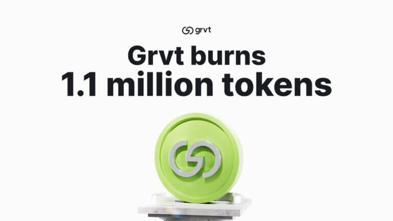Grvt burns 1.1 million tokens