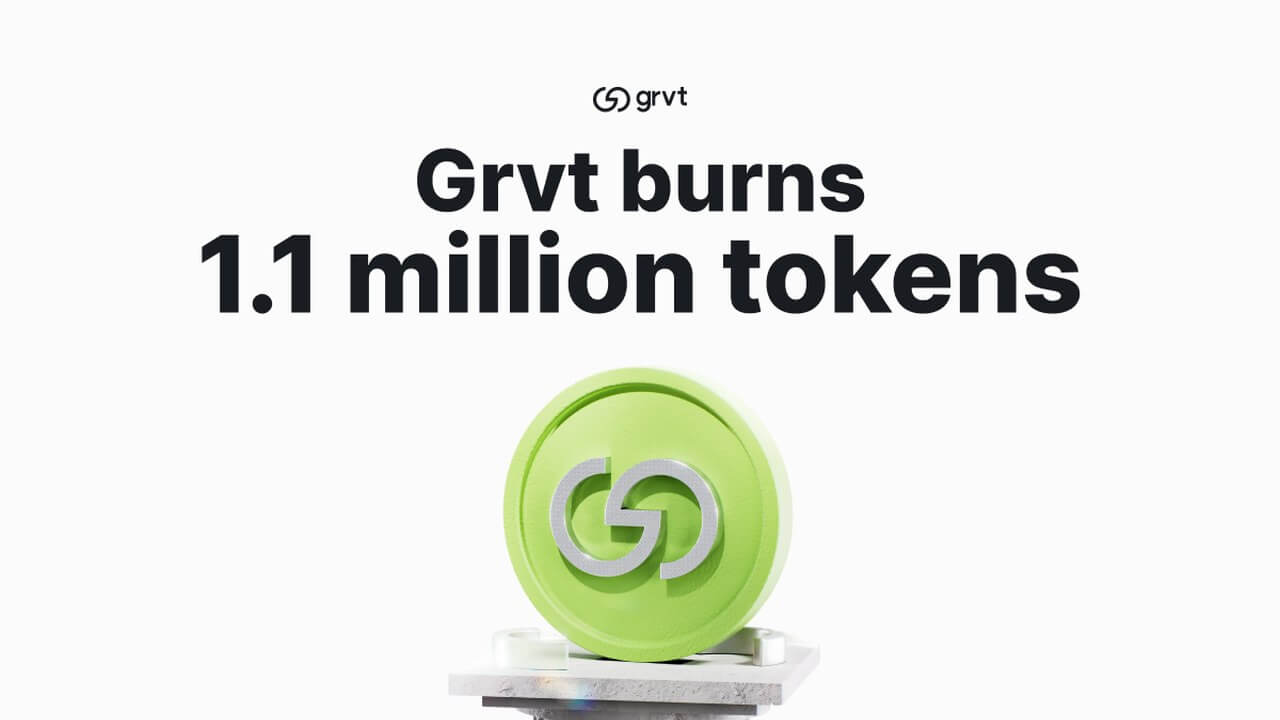 Grvt burns 1.1 million tokens
